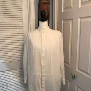 Soft Surroundings Tuxedo Shirt size M